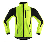 Men's Winter Cycling Jacket Fleece Bikewest.com Fluorescent Green M 